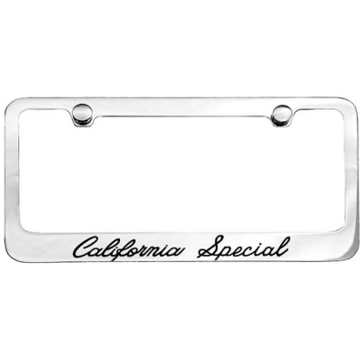 Contour de Plaque Chromé avec logo California Special